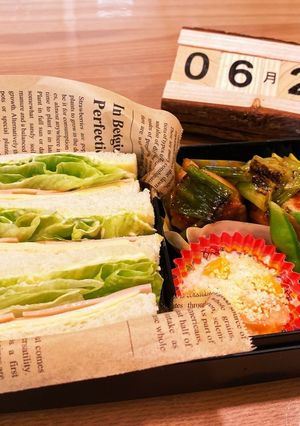 中学1年生男子お弁当 2020.6/29-レシピのメイン写真