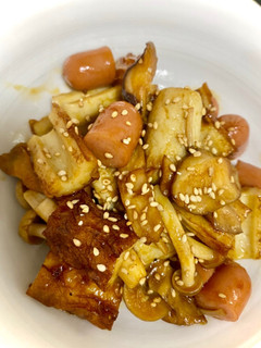 ちくわとキノコの蒲焼き風-レシピのメイン写真