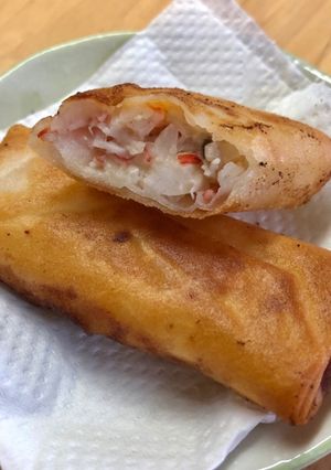 【お弁当おかず】えびカニ春巻き-レシピのメイン写真