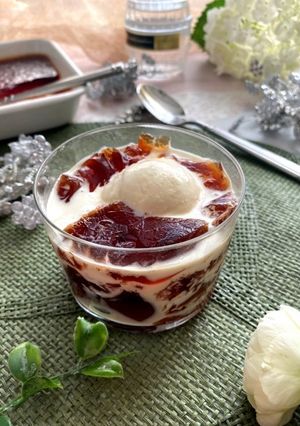 つめたく冷やしてぷるぷる紅茶ミルクゼリー-レシピのメイン写真