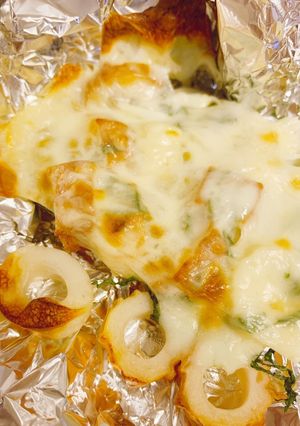 簡単おつまみ！ちくわと大葉のチーズ焼き-レシピのメイン写真