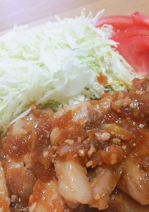 超簡単ガッツリメニュー！ガリバタトンテキ-レシピのメイン写真