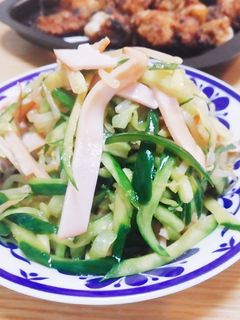 超簡単!きゅうりとハムの中華サラダ-レシピのメイン写真