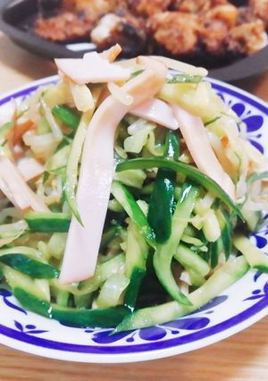 超簡単！きゅうりとハムの中華サラダ-レシピのメイン写真