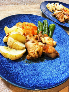 バルサミコでグリルチキン&グリル野菜-レシピのメイン写真