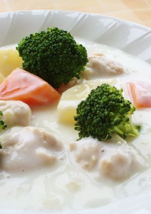 【離乳食に変身】米粉ホワイトシチュー-レシピのメイン写真