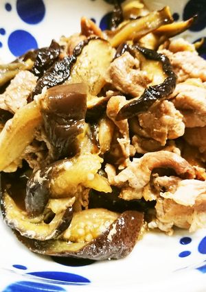 豚肉と茄子のレンチンオイスターソース炒め-レシピのメイン写真
