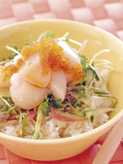 ほたてと香味野菜のっけ丼-レシピのメイン写真