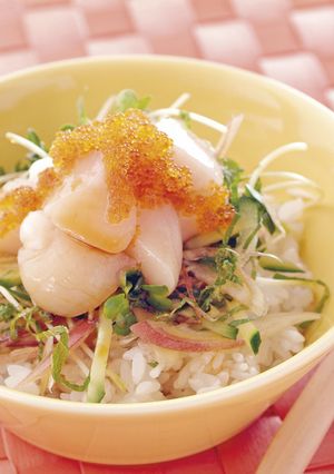 ほたてと香味野菜のっけ丼-レシピのメイン写真