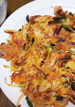 野菜いっぱいチヂミのような-レシピのメイン写真