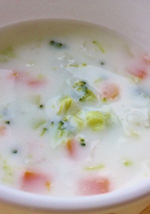 【離乳食 後期】野菜ミルクスープ-レシピのメイン写真
