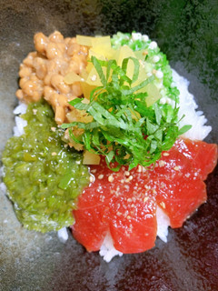 ダイエット マグロ×ネバネバ ばくだん丼-レシピのメイン写真