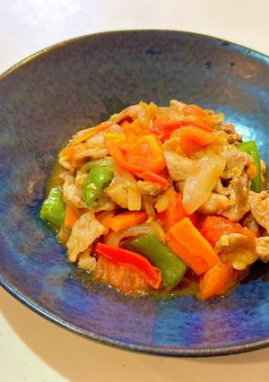豚肉と野菜のトマト豆板醤炒め-レシピのメイン写真