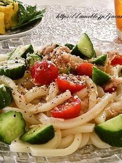 きゅうりとツナの冷やしうどん-レシピのメイン写真