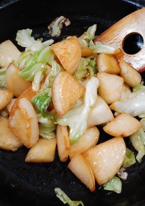 かぶキャベツバター醤油炒め(簡単)-レシピのメイン写真