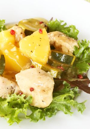 ジュース活用！鶏むね肉のパイナップル煮-レシピのメイン写真