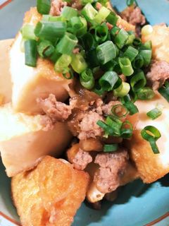 厚揚げと豚ひき肉の炒め煮-レシピのメイン写真