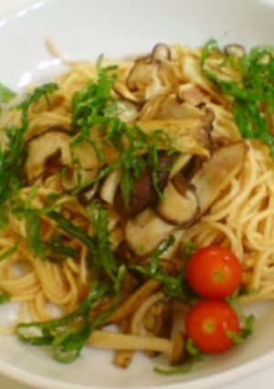 キノコたくさん明太子パスタ-レシピのメイン写真
