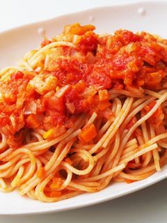 エビツナ野菜のトマトソースパスタ-レシピのメイン写真
