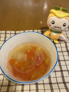 トマトと玉ねぎのスープ-レシピのメイン写真