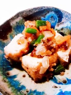 厚揚げのひき肉餡〖幼児〗-レシピのメイン写真
