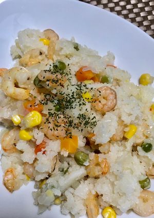 旦那大絶賛！エビピラフ-レシピのメイン写真