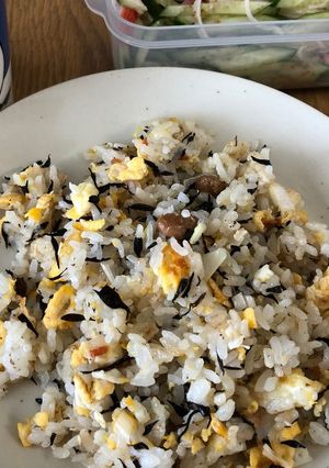 フジッコ『ひじき煮』で簡単ヘルシー炒飯-レシピのメイン写真