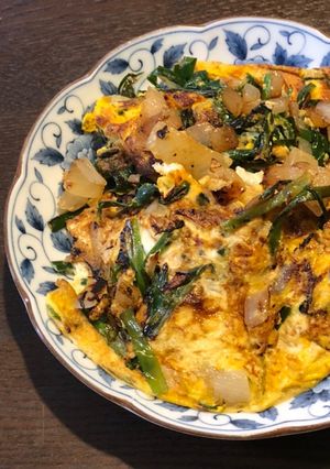 ニラの卵焼き-レシピのメイン写真