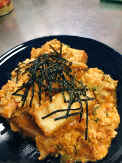 厚揚げとキムチの卵炒め-レシピのメイン写真