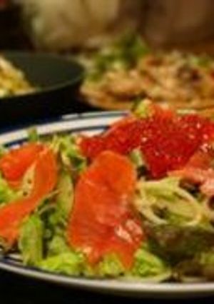 いくらとサーモンの冷製パスタ♪-レシピのメイン写真