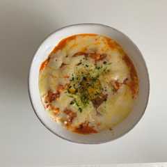 รูปของ オートミールのトマトチーズリゾット