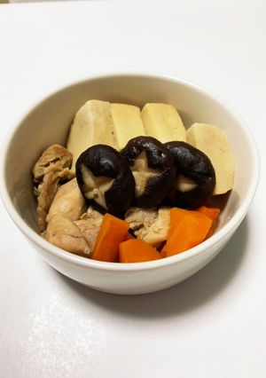 高野豆腐と鶏肉の煮物♪-レシピのメイン写真