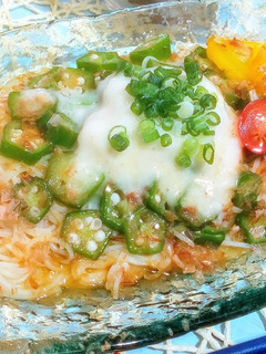 オクラと山芋シャーベットのぶっかけ素麺-レシピのメイン写真