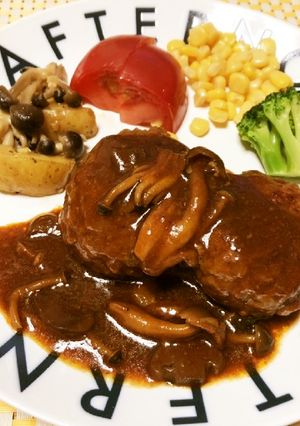 簡単煮込みハンバーグ♡デミグラスソース-レシピのメイン写真
