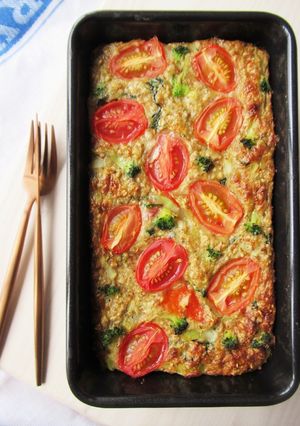 ヘルシー満足！オートミールのケークサレ風-レシピのメイン写真