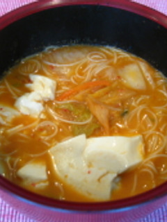 キムチ豆腐タンタンにゅう麺-レシピのメイン写真
