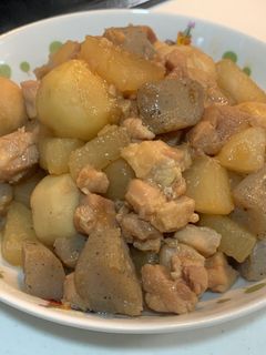 我が家の煮物 大根と里芋と鶏肉煮物-レシピのメイン写真