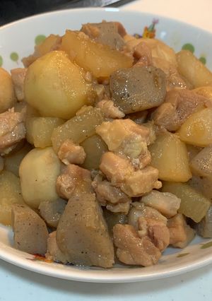 我が家の煮物 大根と里芋と鶏肉煮物-レシピのメイン写真