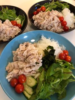豚しゃぶサラダうどん 簡単美味しい!-レシピのメイン写真