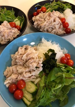 豚しゃぶサラダうどん　簡単美味しい!-レシピのメイン写真