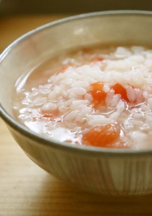 夏を乗り切ろう♪熱湯で煮るトマト粥-レシピのメイン写真