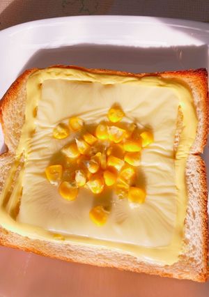 のせてやく簡単朝食！コーンチーズトースト-レシピのメイン写真