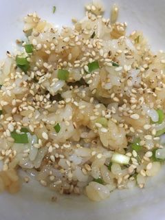 思いつき「ネギとごま油の香り飯」-レシピのメイン写真