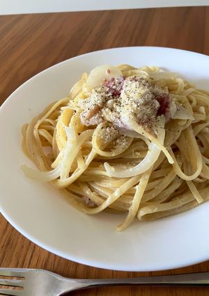 #USA在住 簡単ミルク&チーズパスタ-レシピのメイン写真