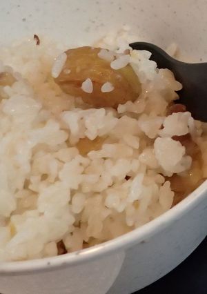 山で栗ご飯-レシピのメイン写真