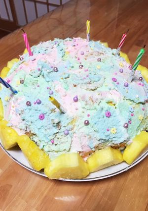パステルゆめかわデコレーションケーキ-レシピのメイン写真