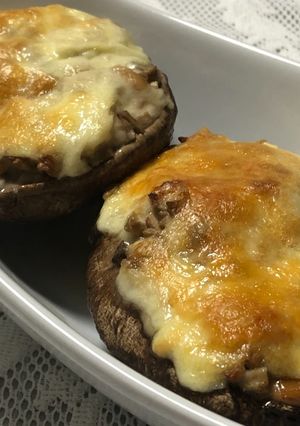 生椎茸のマヨ納豆チーズ焼き!-レシピのメイン写真