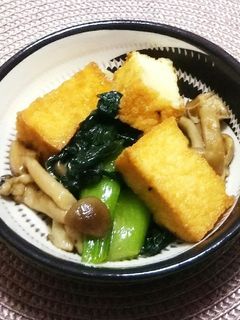 厚揚げと青梗菜の中華炒め-レシピのメイン写真