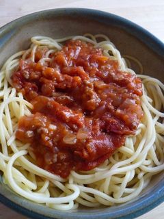 ミートソーススパゲティ-レシピのメイン写真