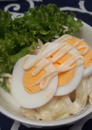 食堂で200円位でおいてそうなポテサラ-レシピのメイン写真